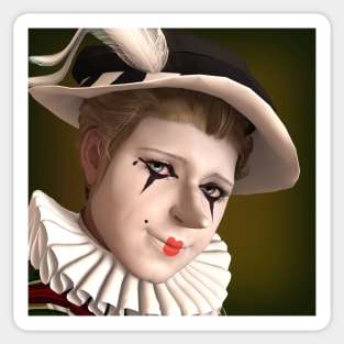 Cyrano Renaissance Clown Sticker